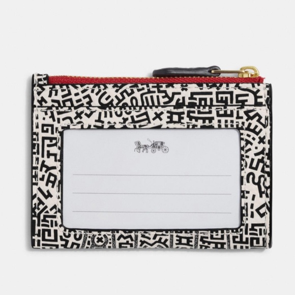 Coach X Disney Mickey Mouse X Keith Haring Mini Skinny Id Case NWT - Picture 2 of 3